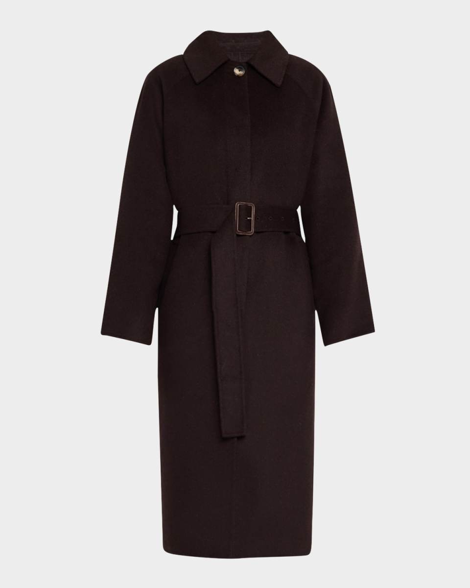 Juliette Long Brushed Wool Coat